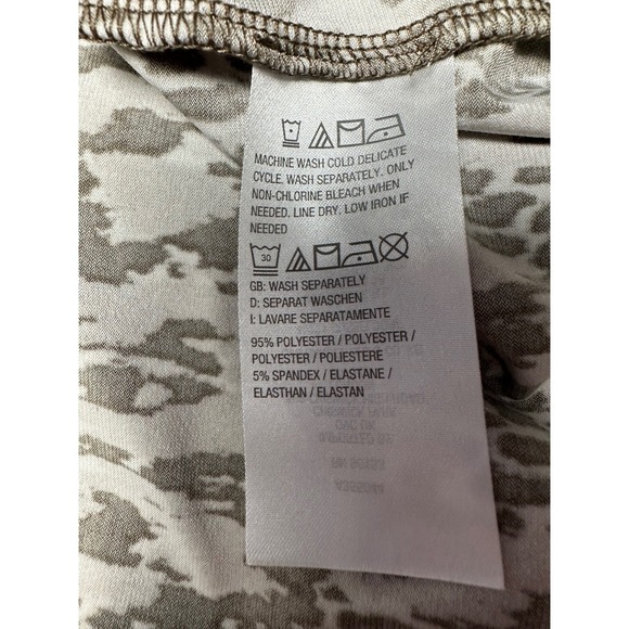 Belle Kim Gravel Animal Print Scoop Neck 3/4 Sleeve Tunic Top XL - Picture 7 of 8